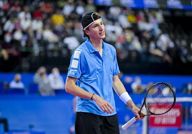 Rien ne va plus pour Ugo Humbert battu d'entrée ce vendredi à Indian Wells - © OSDF - JB Autissier