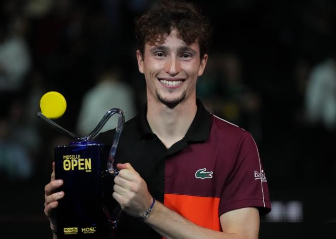 Ugo Humbert a réalisé une très belle semaine en Moselle en remportant le titre  - © Cédric Lecoq - Moselle Open Metz