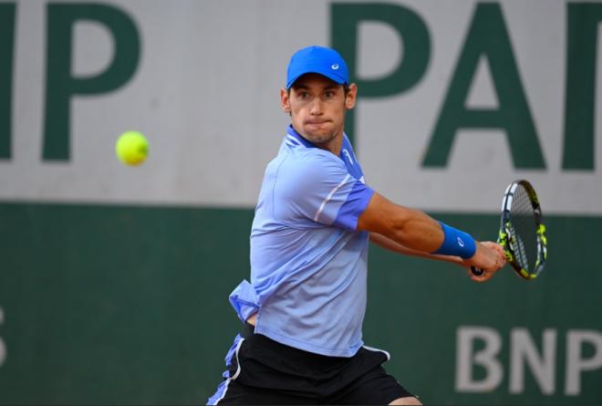 Le Français Valentin Royer s'est qualifié pour sa première finale ATP ce lundi en Chine  - © FFT - Corinne Dubreuil