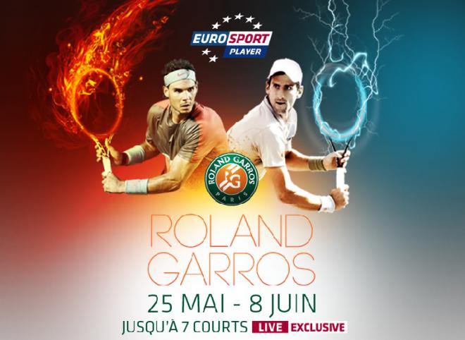 Rafael Nadal et Novak Djokovic sont les grands favoris à RG. A suivre sur le Player d'Eurosport -  © DR