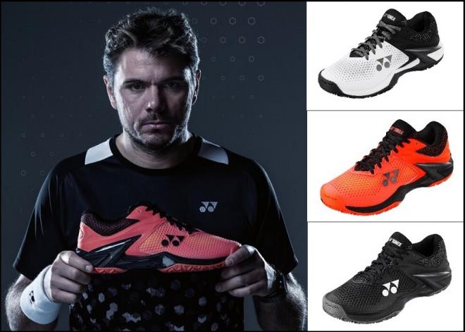 Stan Wawrinka, triple vainqueur en Grand Chelem, joue avec la chaussure Eclipsion 2 de YONEX - © DR